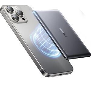 Torras MiniMag Power Bank - Gray and Orange